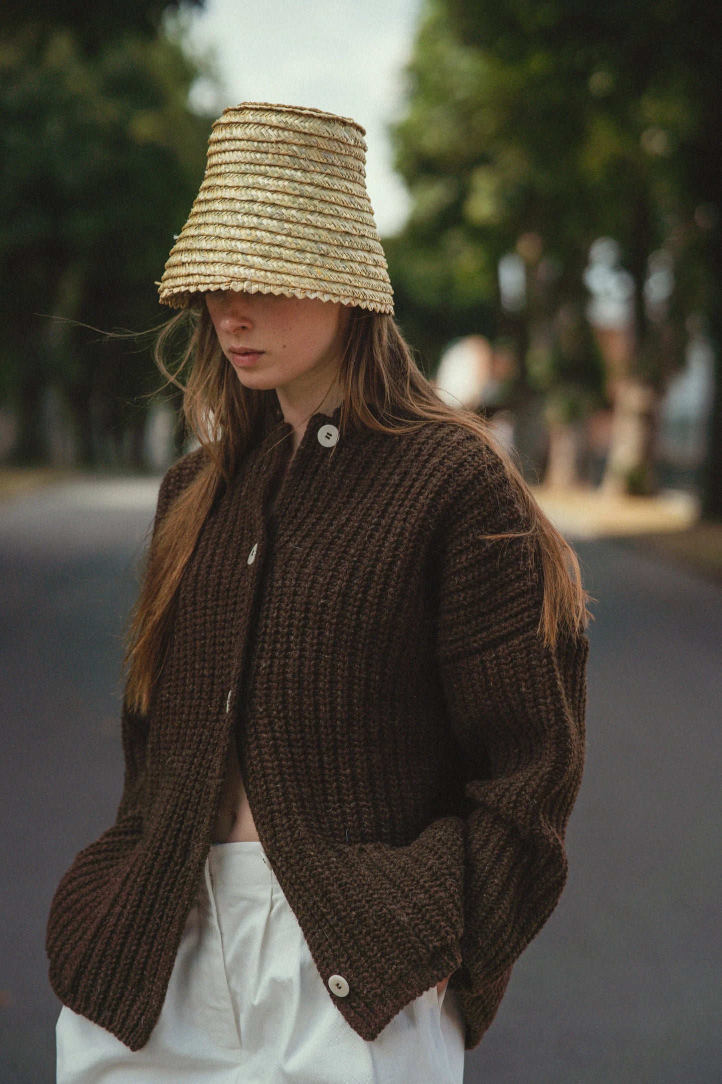 Rula cardigan - Brown Melange