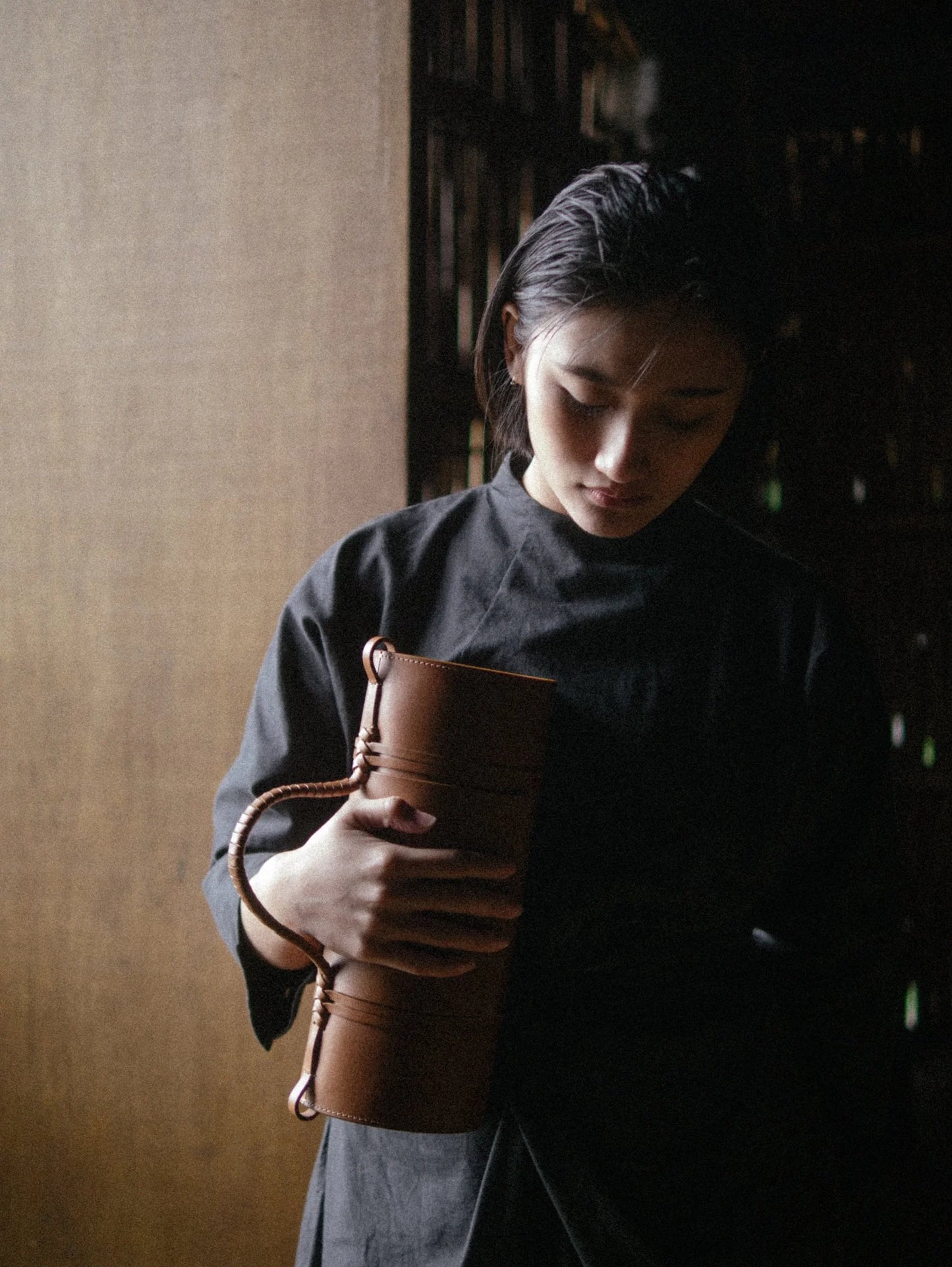 KAMAROAN - Bamboo Bag Chestnut