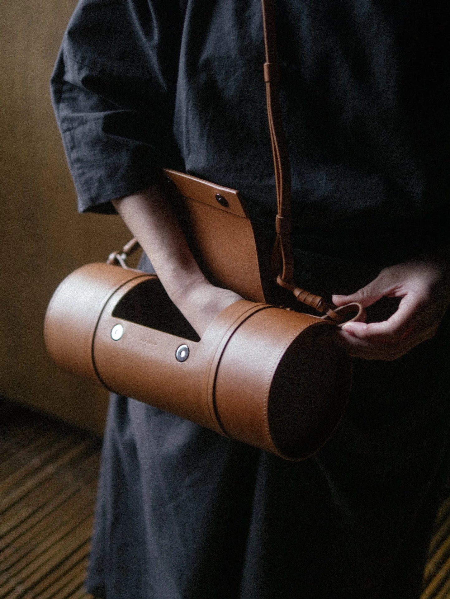 KAMAROAN - Bamboo Bag Chestnut