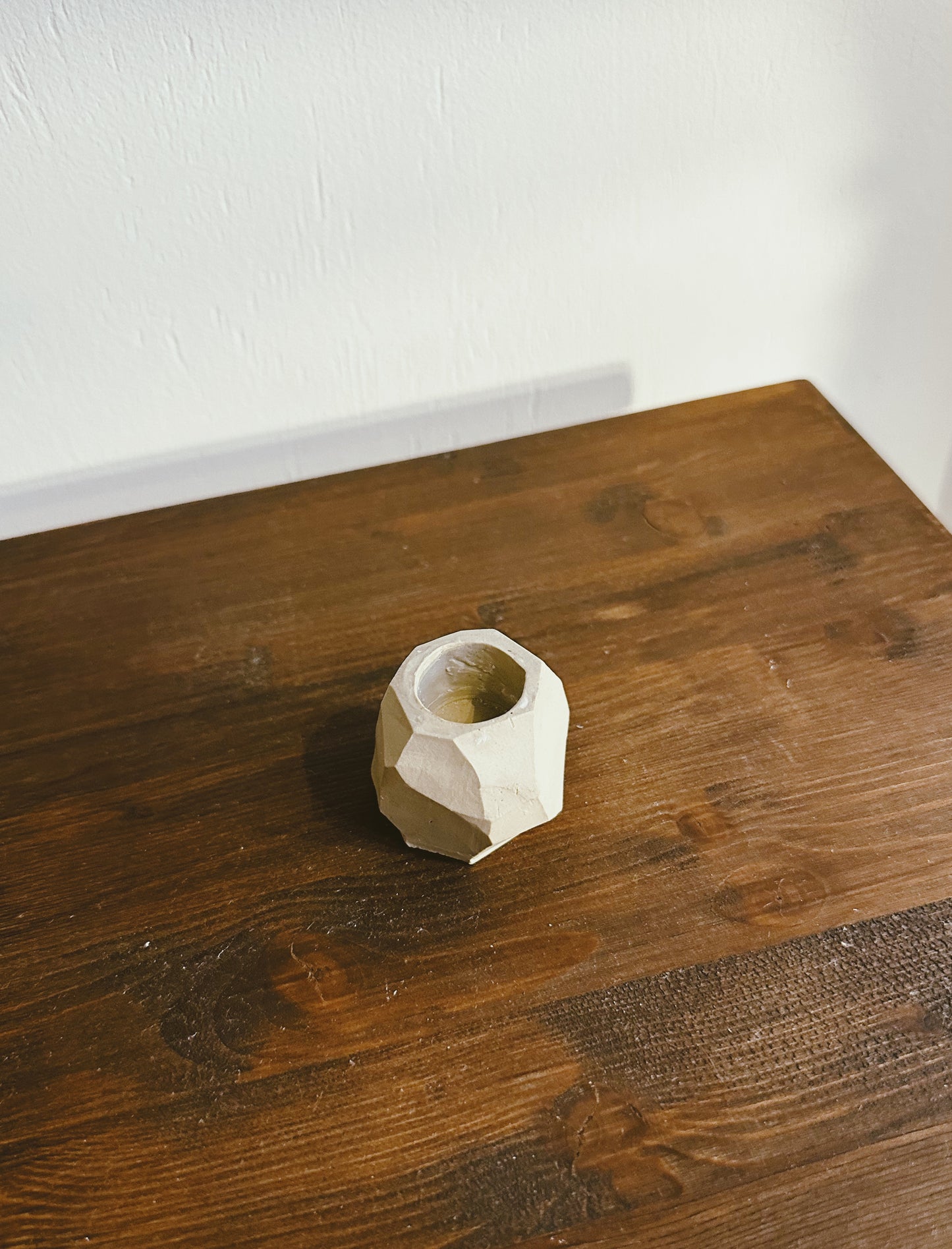 Kurinuki - candleholder - small raw2