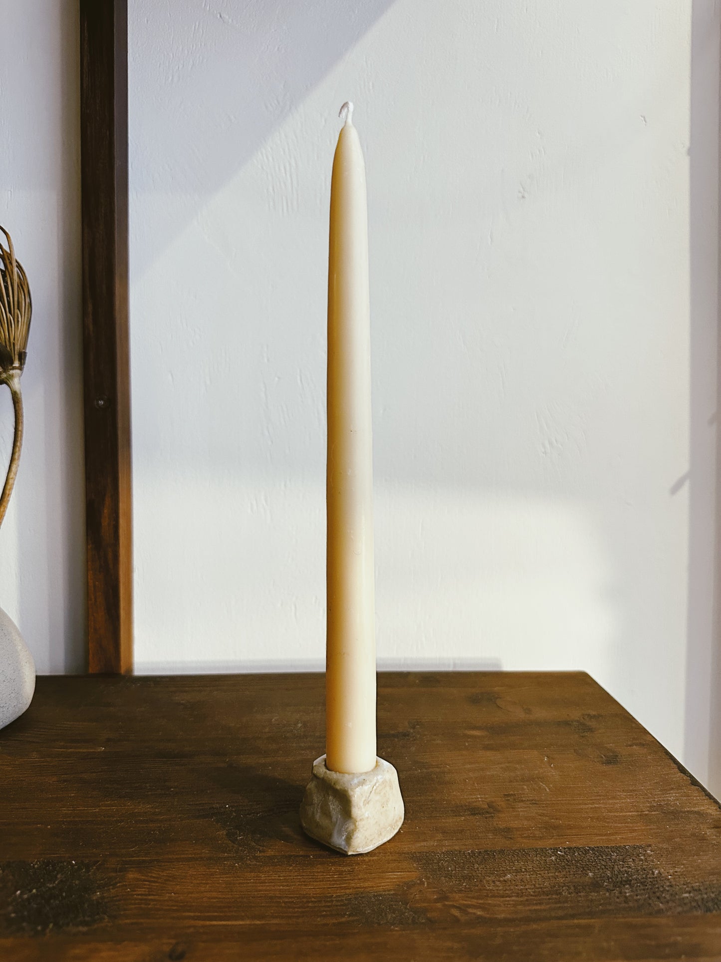 Kurinuki - candleholder - small pearl