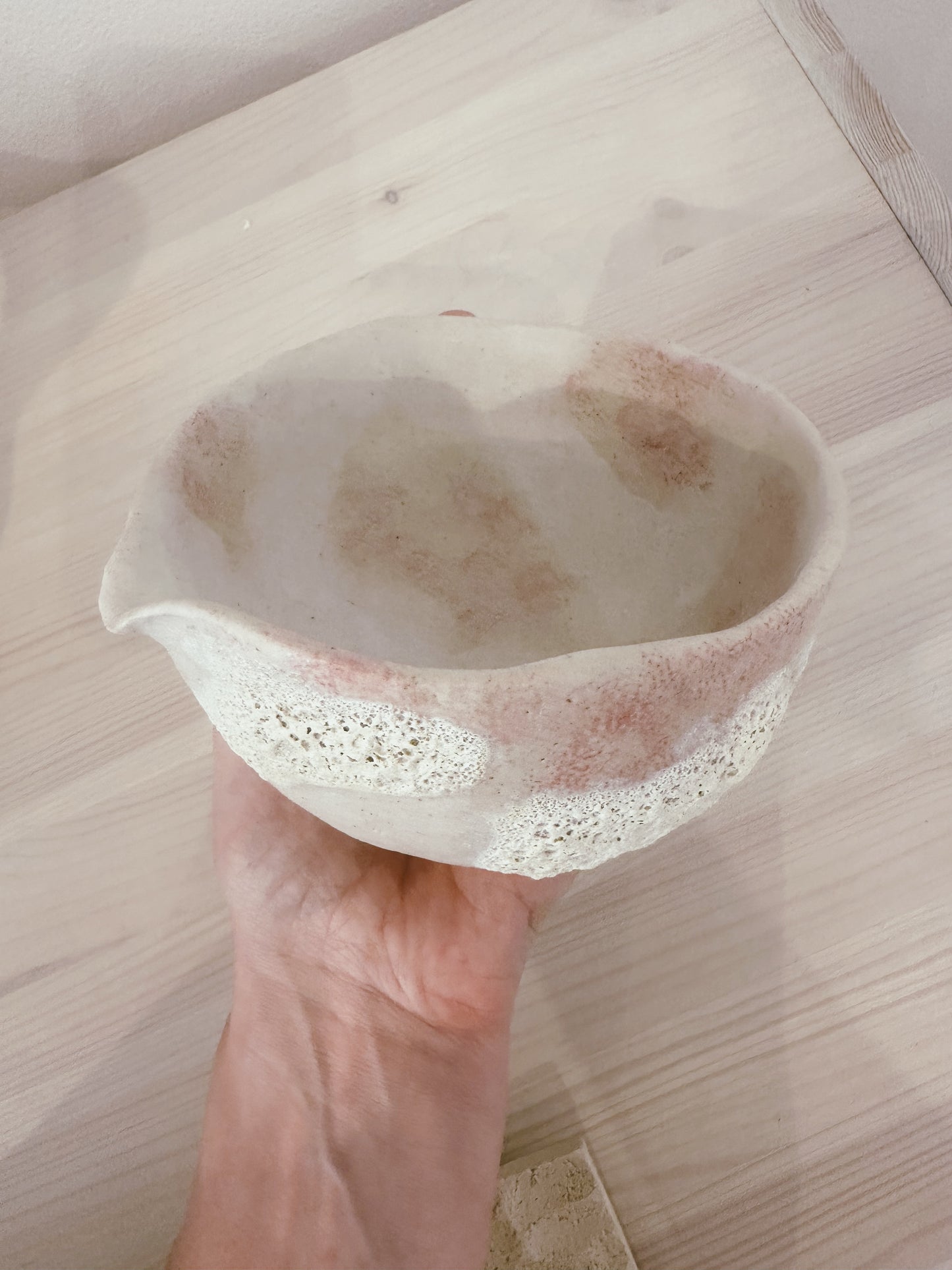 Soft Rose Magma Pouring Chawan
