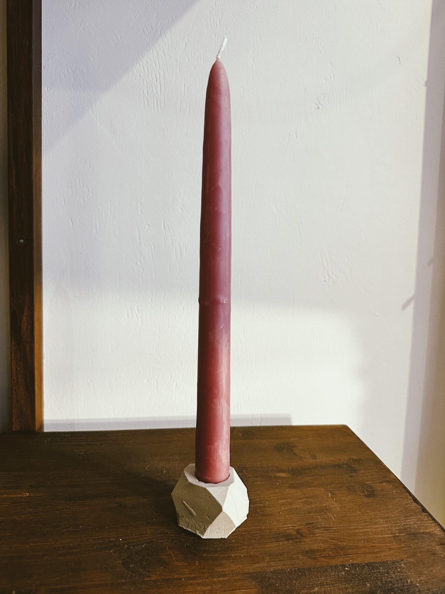 Kurinuki - candleholder - small raw