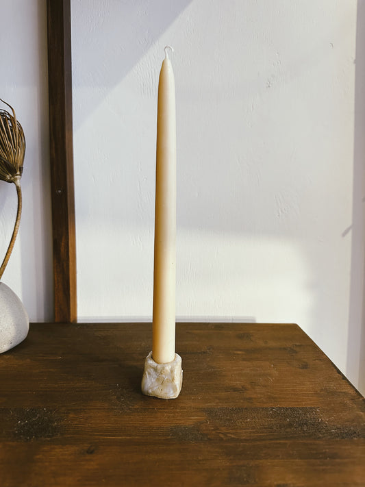 Kurinuki - candleholder - small pearl