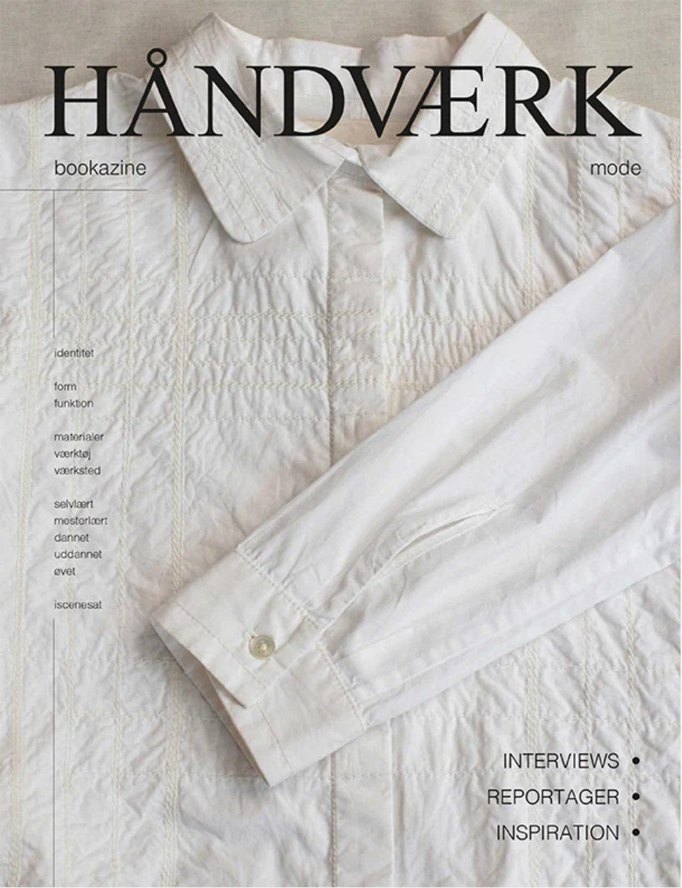 HÅNDVÆRK bookazine no.8 dansk tekst